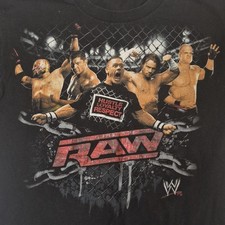 Vintage 2008 WWE RAW John Cena CM Punk Kane Rey Mysterio T Shirt XL