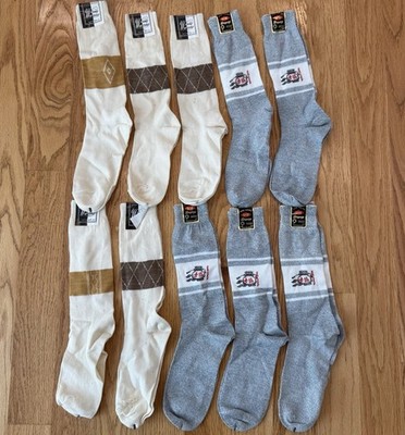 Vintage 1980s Korean Socks Lot of 10 Pairs NOS Samyung Wang Wang