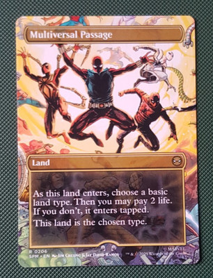 Multiversal Passage BORDERLESS 0206 - Marvel's Spider Man - MTG - ENG - NM