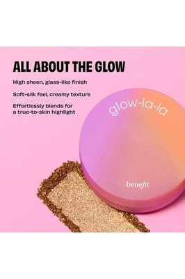 Benefit Glow-la-la Velvet Gleam Highlighting Powder 3g - Shade Lumi - FreeUK P&P