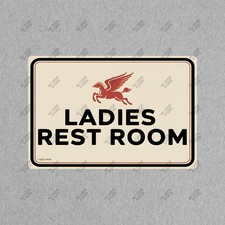 Vintage Style Ladies Restroom Metal Sign Retro Bathroom Decor Pegasus 275240