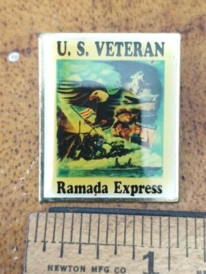 US Veteran Ramada Express Vintage Pin - Made in USA