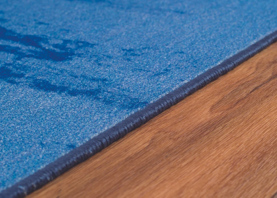 Alfombra moderna contemporánea nube maciza vintage con alfombra trasera de goma antideslizante Foto 4 de 4