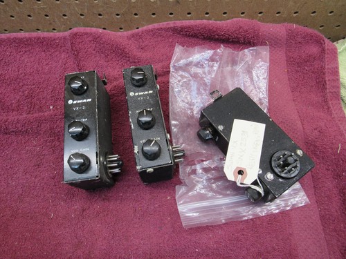 (2) Vintage Swan VX-2 Vox Boîtes de commande radio HAM