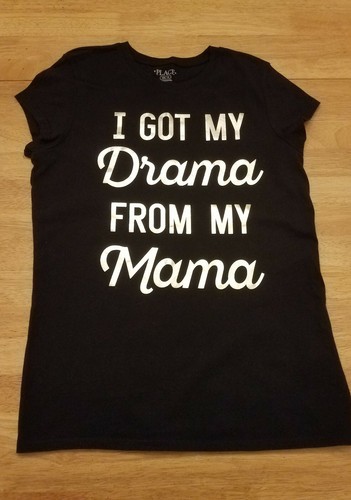 EUC--GIRL BLACK FUNNY TCP PLACE T-SHIRT--SIZE XXL 16 - Picture 3 of 3