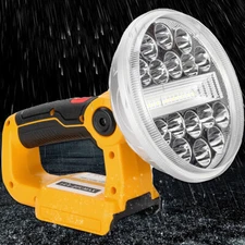 LED Work Light for Dewalt 20V Battery 30W Flood Light Torch for Workshop Camping