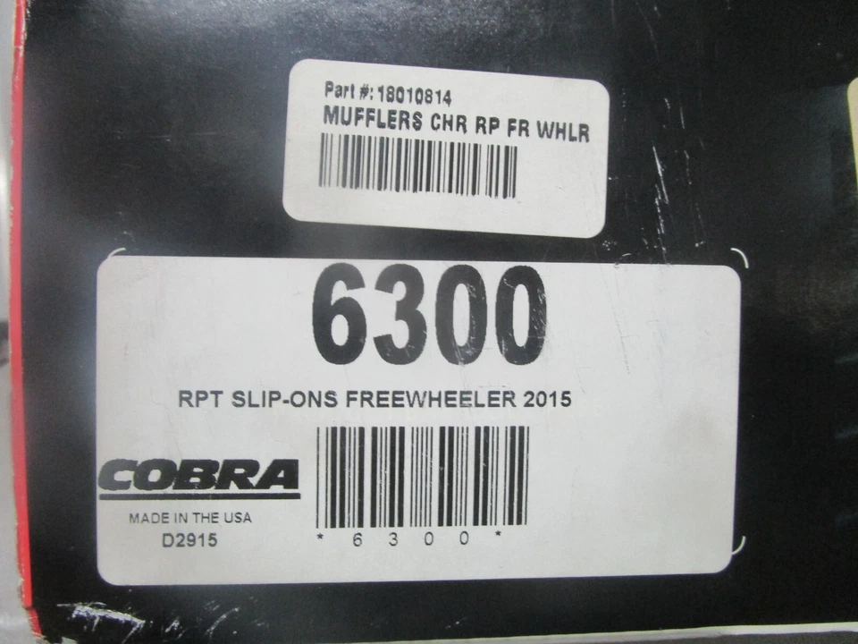 Silenciadores deslizables cromados 15-23 Harley Davidson FLRT Freewheeler Cobra RPT Foto 4 de 4