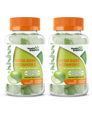 Vitamin C 1050mg Immune Support Booster Gummies 2 Pack 