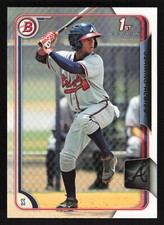 2015 Bowman #BP71 Ozhaino Albies RC Rookie Card