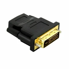 DVI-D 24+1 Pin Male to HDMI Female M-F Adapter Converter for HDTV LCD Monitor