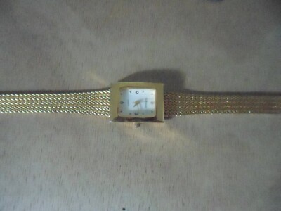 Montre Bracelet Femme Steltman Vintage - Boîtier Doré, Cadran Blanc - Occasion