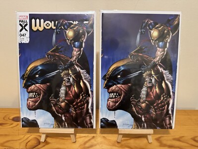 Wolverine #47 Unknown Comics Mico Suayan Exclusive Variant Trade/Virgin Set  