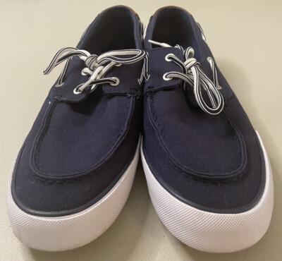 Tommy Hilfiger Petes TMPETES Mens Navy Canvas Loafers Slip On