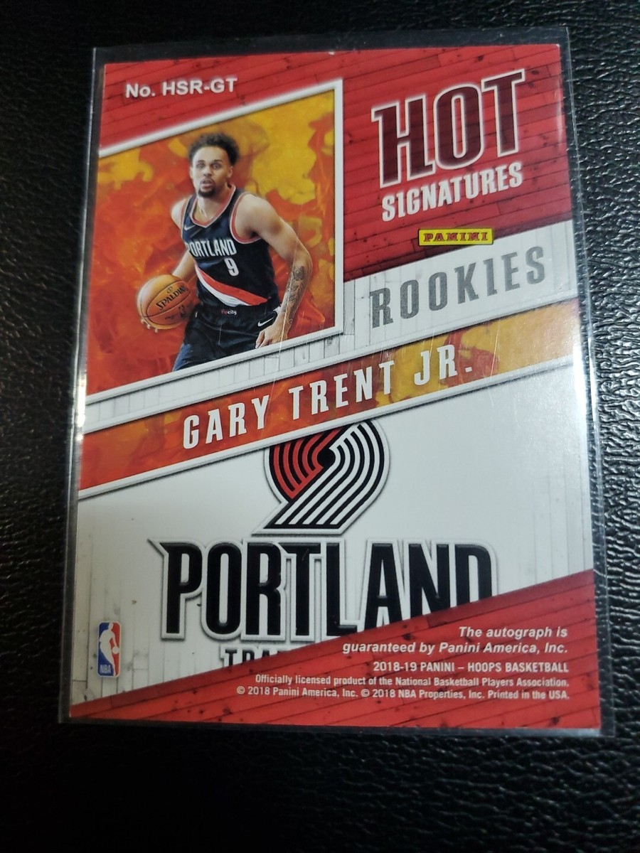 2018-19 Hoops basketball Gary Trent Jr Signature rookies 2018-19 Hoops basketball Gary Trent Jr Signature rookies