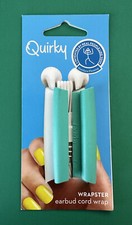 QUIRKY Wrapster Earbud Cord Wrap Headphones Organizer Teal iPhone iPad Android