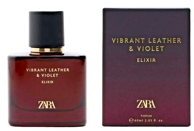 ZARA Vibrant Leather & Violet Elixir 60ml Eau De Parfum Men 2.03