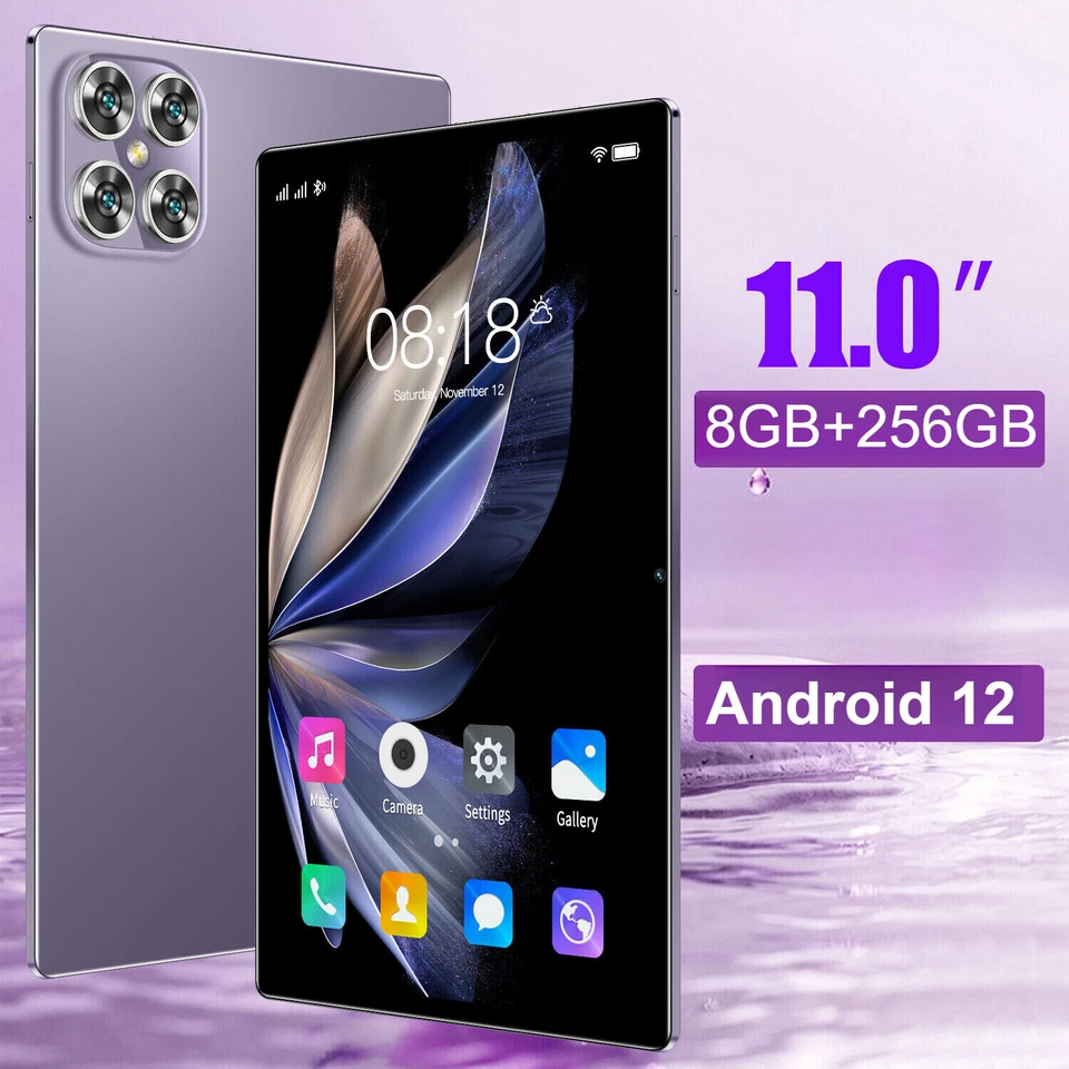 2025 New K11 Smart Tablet PC Android 12 11'' 8+256GB 8000mAh Wifi Dual Camera - Image 2 of 4