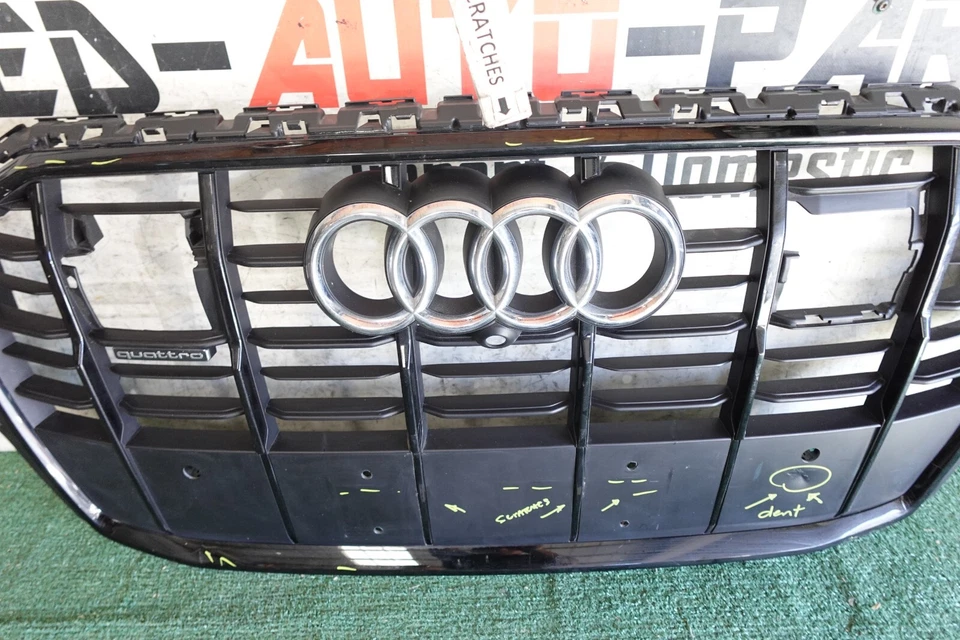 w/damages 2020 2021 2022 2023 AUDI Q7 S-LINE QUATTRO FRONT GRILLE OEM AY29668 - Image 3 of 4
