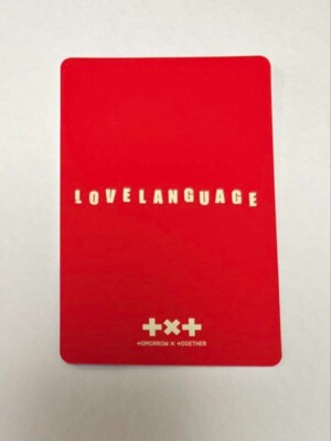 TXT Love Language Universal Music Japan POB Official Photocard
