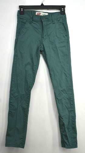 Levis Girls Green Comfortable Casual Cotton Blend Super Skinny Denim Jeans 10R