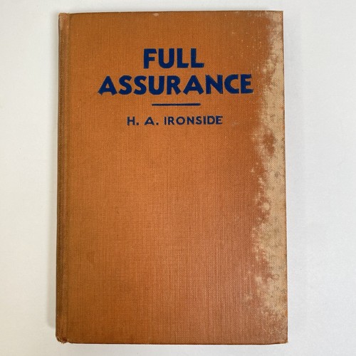 VINTAGE 1937 - Full Assurance - Paperback By Ironside, H. A.