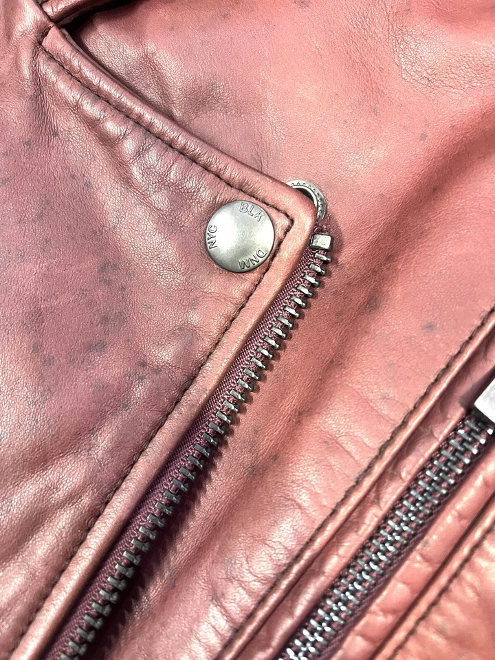 Blk Dnm Leather Jacket - Image 3 of 4