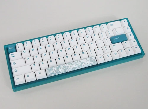 NovelKeys NK65 RFP Edition Keyboard w/ Midnight Jade Clicky switches - Excellent