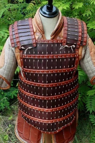 Larp Armor Viking Leather Scale Body Armor Medieval Ottoman Leather Costume SCA