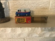RARE VINTAGE SSS JAPAN Tiny Giant TIN FRICTION POSTAL MAIL TRUCK VAN WITH BOX
