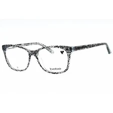 Bebe Women's Eyeglasses Jet Lace Acetate Full Rim Square Shape Frame BB5213 011