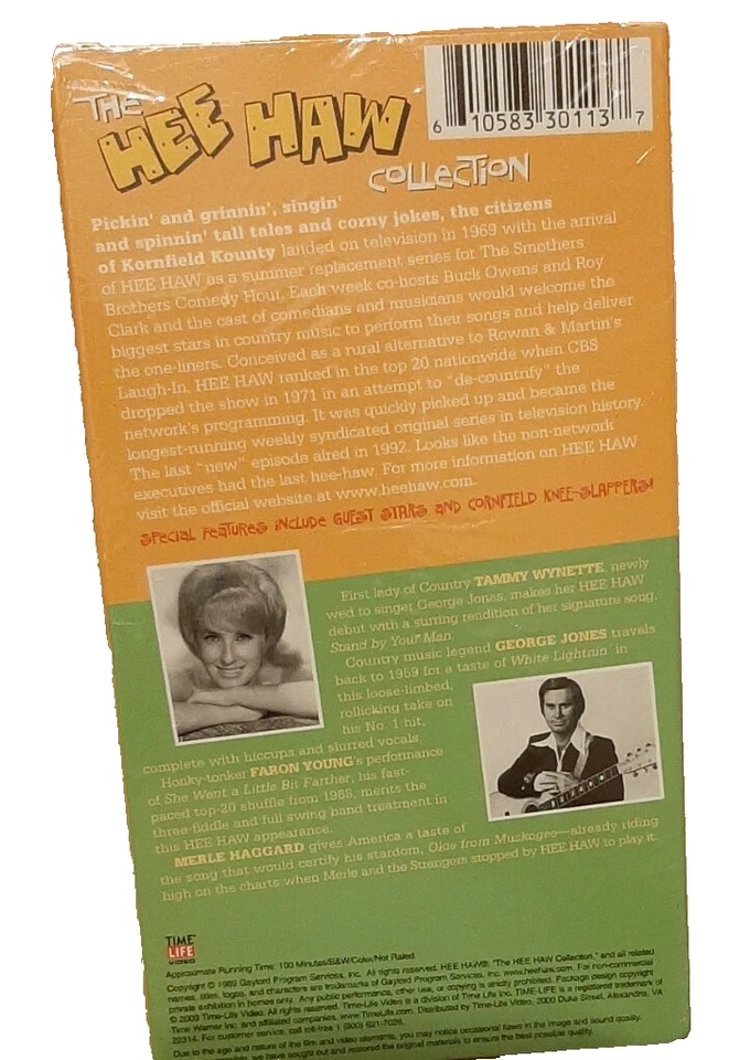 Time Life - Hee Haw Collection, Tammy Wynette VHS Brand New - 2003 VCR TAPE - Image 2 of 4