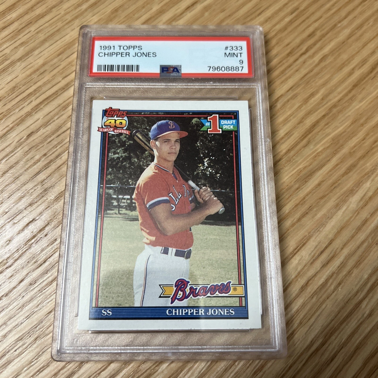 Chipper Jones trading card