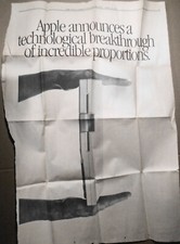 Apple announces the IIc computer; ad in The Wall Street Journal, April 30, 1984.