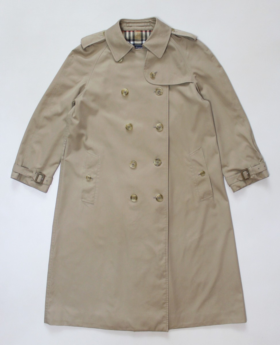 Women's Vintage 90s Burberry Burberrys Double Breasted
