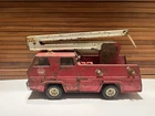 Tonka Snorkel Pumper Fire Truck 1976 Pressed Steel FOR PARTS RESTORE, POOR SHAPE