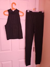 Fashion Nova You Know Who Sweater Vest and Pants Set