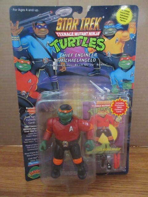 Playmates Star Trek TMNT Chief Engineer Michaelangelo | eBay
