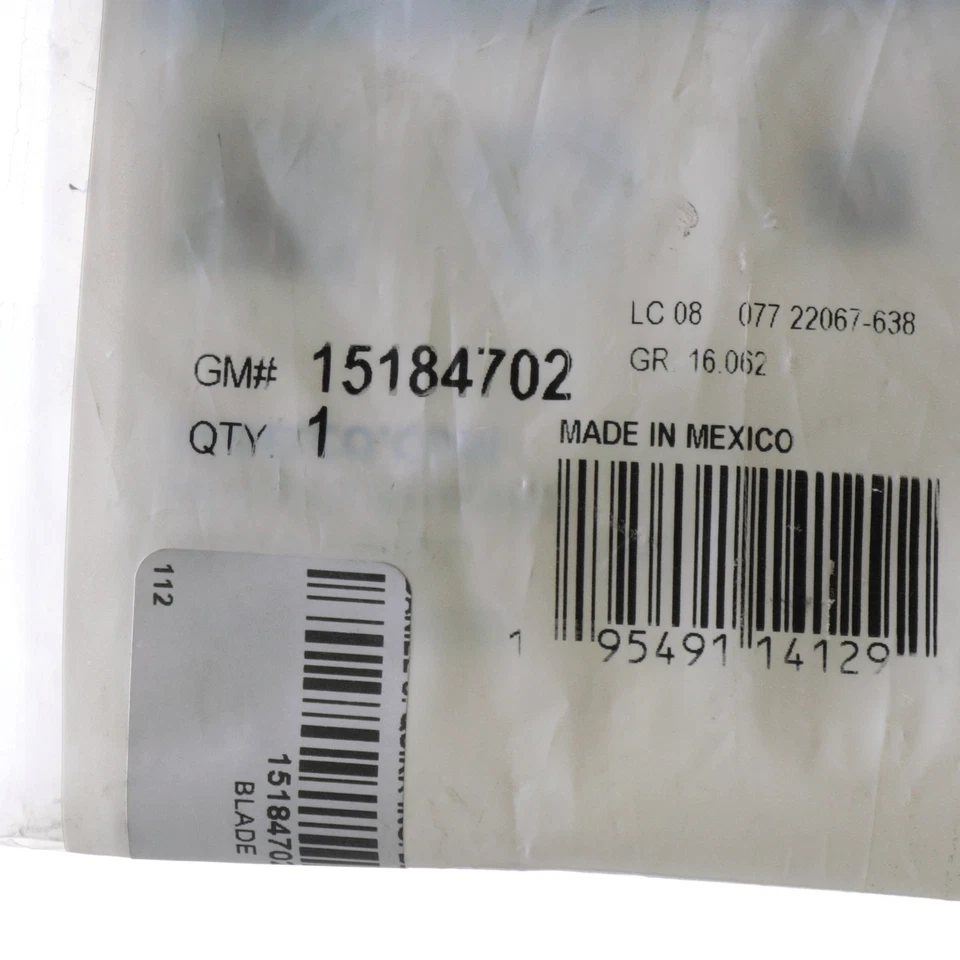 Novo fabricante de equipamento original GM 1984-2005 GM 18 polegadas conjunto de lâmina de limpador de para-brisa traseiro 15184702 - Imagem 4 de 4