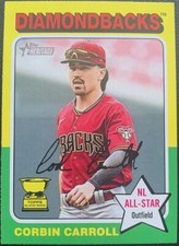 2024 TOPPS HERITAGE CORBIN CARROLL ARIZONA DIAMONDBACKS ROOKIE GOLD CUP #372