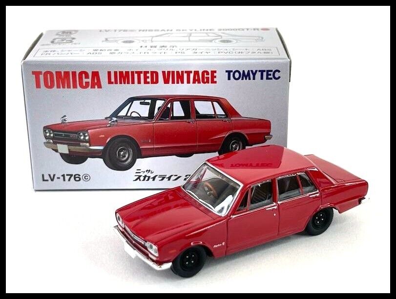 海外輸入 インボイス Tomica 69 GT-R 2000 SKYLINE NISSAN LV-176c Vintage Limited トミカリミテッド