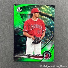 2022 Bowman Platinum Alejandro Hidalgo Emerald Ice Foilboard #TOP-20 Angels /299