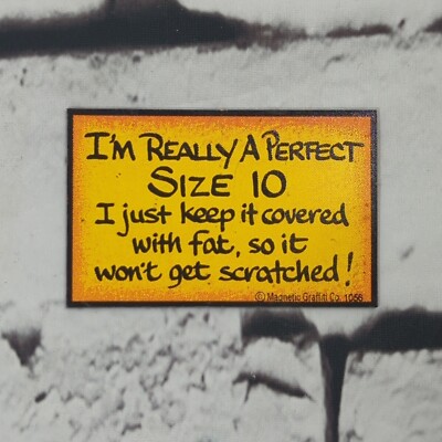 Im really a Size 10 Quote Humor Diet Refrigerator  Magnet 