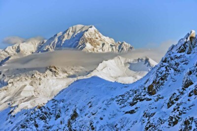 Mont Blanc Les Arcs Savoyen Französische Alpen Frankreich Alpen Berg Foto Bild
