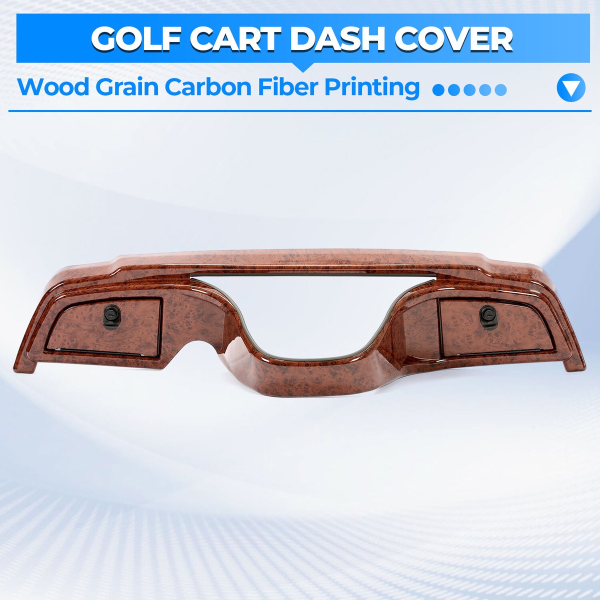 For Yamaha Drive G29 07-16 Golf Cart Wood Grain Dash Cover Kit W