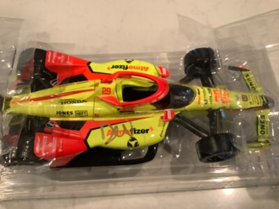 DEVLIN DEFRANCESCO AUTOGRAPHED 2022 HONDA ATMOFIZER INDYCAR DIECAST & CARD