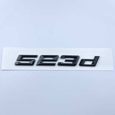 GLOSS BLACK REAR LETTERING LID 523d TRUNK BADGE EMBLEM FOR BMW E60 F10 5 SERIES