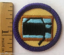 Girl Scout 1990-2001 Junior VIDEO PRODUCTION BADGE Camcorder Camera Movie Patch