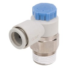 SMC AS3211F-03-10SA Speed Control Valve,3/8in BSPT,Meter In 48J205