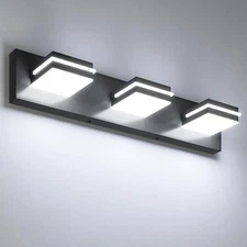 VOLISUN Modern Bathroom Vanity Light Fixtures 3-Light,24-Inch, 6000K 