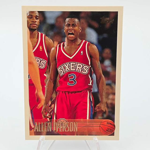 Topps 1996-97 Allen Iverson #171 Philadelphia 76ers NBA Rookie Base Set